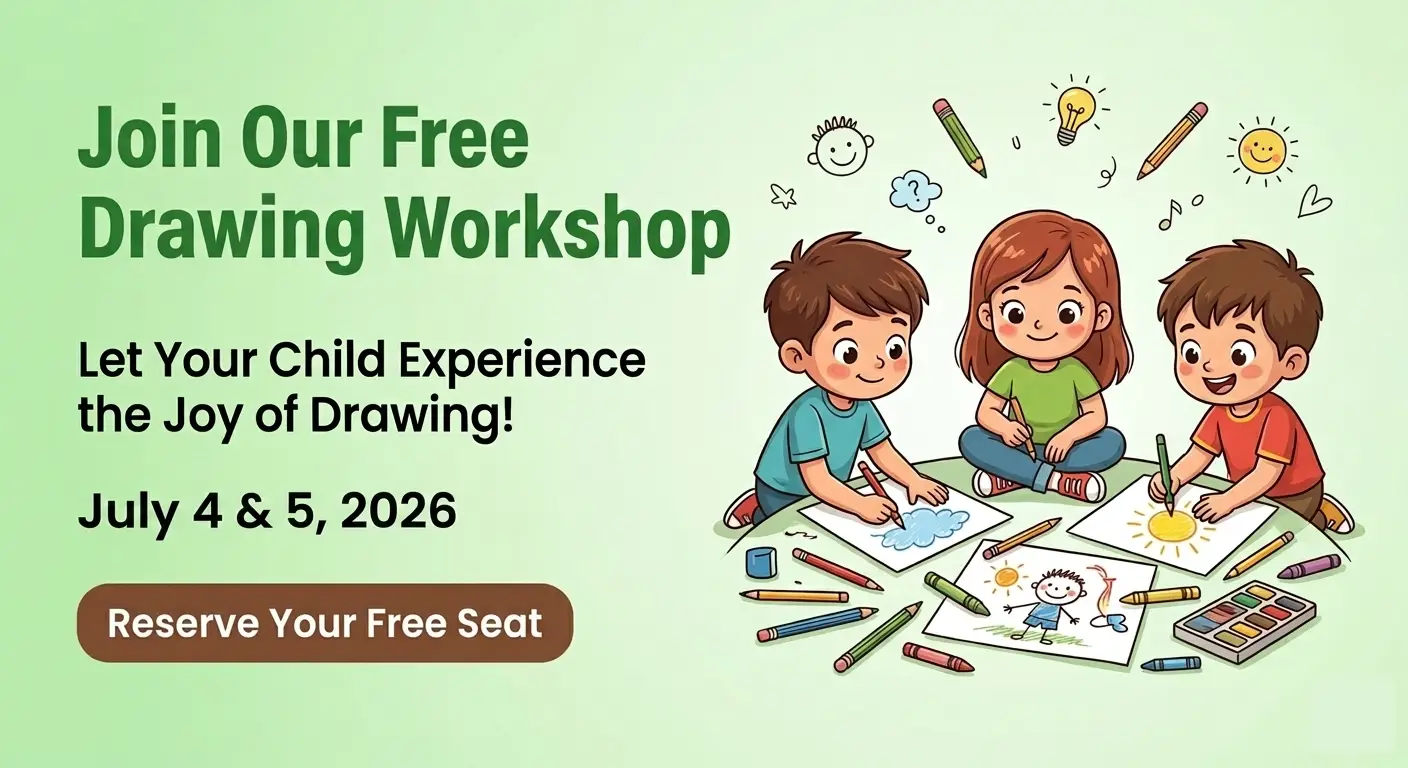 Free pencil Drawing workshop at July 4th and 5th : Kujjana Art School