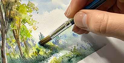kujjana art school - online best Watercolor Painting courses in kerala